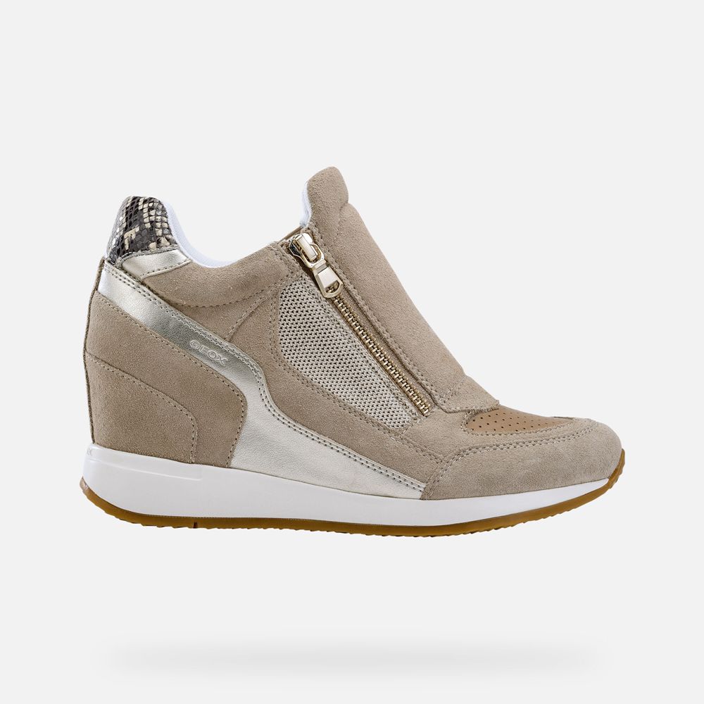 Geox Sneakers Beige Nydame - Geox Womens Shoes - VNAXWY736